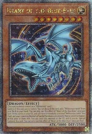 Heart of the Blue-Eyes (Quarter Century Secret Rare) — Rage of the Abyss