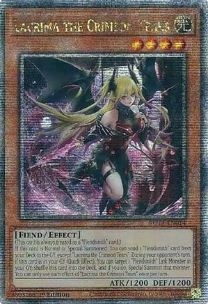 Lacrima the Crimson Tears (Quarter Century Secret Rare) — Yu-Gi-Oh! card