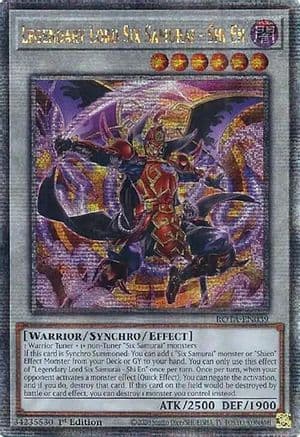 Legendary Lord Six Samurai - Shi En (Quarter Century Secret Rare) — Rage of the Abyss