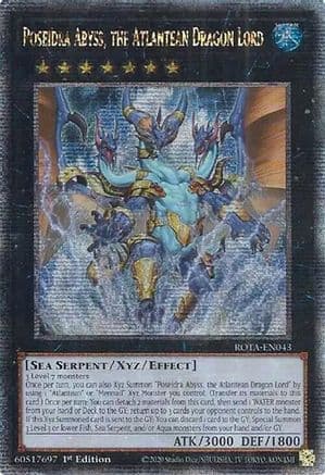 Poseidra Abyss, the Atlantean Dragon Lord (Quarter Century Secret Rare) — Rage of the Abyss