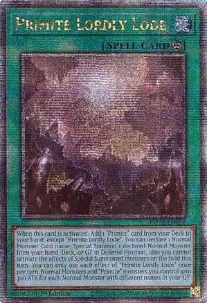 Primite Lordly Lode (Quarter Century Secret Rare) — Rage of the Abyss