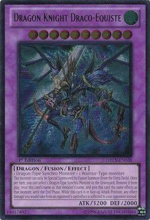 Dragon Knight Draco-Equiste (UTR) — Duelist Revolution Yu-Gi-Oh! card by KAZUKI TAKAHASHI