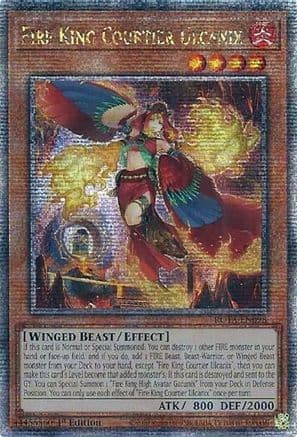 Fire King Courtier Ulcanix (Quarter Century Secret Rare) — Rage of the Abyss