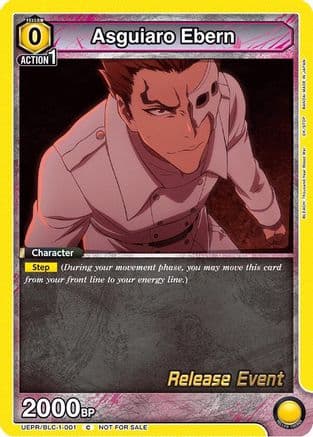Asguiaro Ebern — UE01BT: BLEACH: Thousand-Year Blood War Release Event Cards