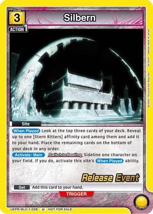 Silbern — UE01BT: BLEACH: Thousand-Year Blood War Release Event Cards