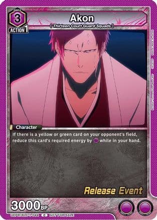 Akon — UE01BT: BLEACH: Thousand-Year Blood War Release Event Cards