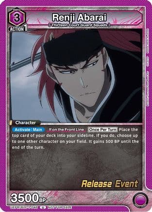 Renji Abarai (046) — UE01BT: BLEACH: Thousand-Year Blood War Release Event Cards