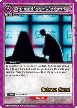 Department of Research & Development — UE01BT: BLEACH: Thousand-Year Blood War Release Event Cards