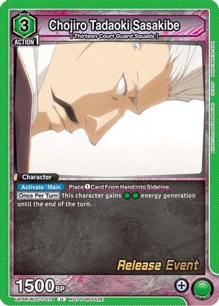 Chojiro Tadaoki Sasakibe — UE01BT: BLEACH: Thousand-Year Blood War Release Event Cards