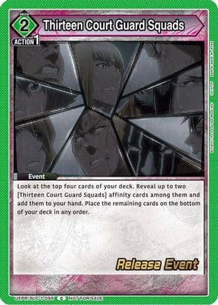 Thirteen Court Guard Squads — UE01BT: BLEACH: Thousand-Year Blood War Release Event Cards