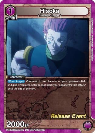 Hisoka (042) — UE02BT: HUNTER X HUNTER Release Event Cards