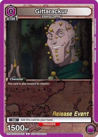 Gittarackur — UE02BT: HUNTER X HUNTER Release Event Cards