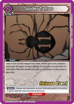 Spider Tattoo — UE02BT: HUNTER X HUNTER Release Event Cards