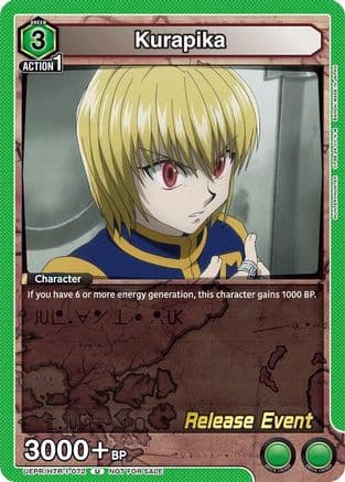 Kurapika (072) — UE02BT: HUNTER X HUNTER Release Event Cards