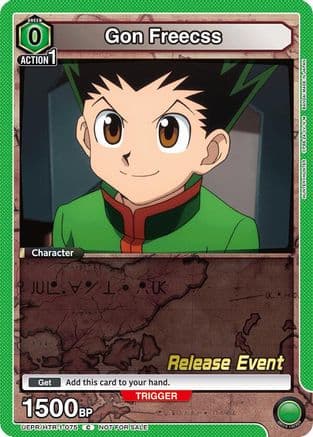 Gon Freecss (075) — UE02BT: HUNTER X HUNTER Release Event Cards