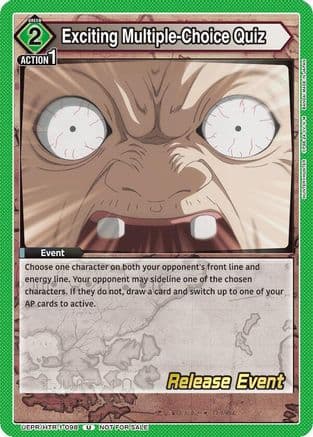 Exciting Multiple-Choice Quiz — UE02BT: HUNTER X HUNTER Release Event Cards