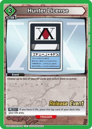 Hunter License — UE02BT: HUNTER X HUNTER Release Event Cards