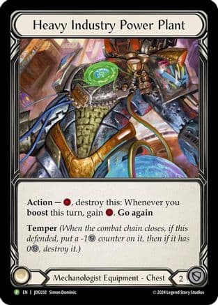 Heavy Industry Power Plant - JDG032 — Flesh and Blood: Promo Cards