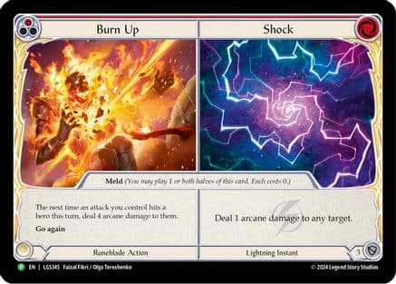 Burn Up // Shock - LGS345 — Flesh and Blood: Promo Cards