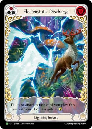Electrostatic Discharge (Red) (Extended Art) - LGS347 — Flesh and Blood: Promo Cards