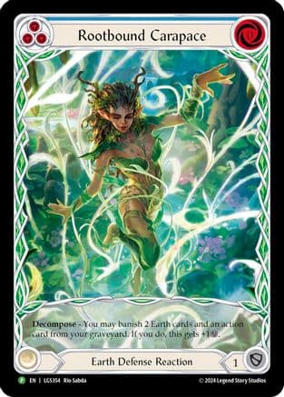 Rootbound Carapace (Blue) (Extended Art) - LGS354 — Flesh and Blood: Promo Cards