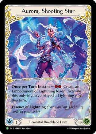 Aurora, Shooting Star - HER120 — Flesh and Blood: Promo Cards