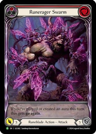 Runerager Swarm (Red) (Extended Art) - LGS362 — Flesh and Blood: Promo Cards