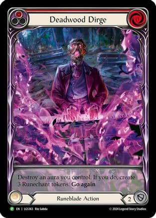 Deadwood Dirge (Red) (Extended Art) - LGS363 — Flesh and Blood: Promo Cards