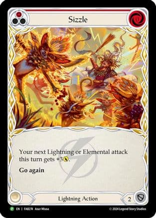 Sizzle (Red) - FAB274 — Flesh and Blood: Promo Cards