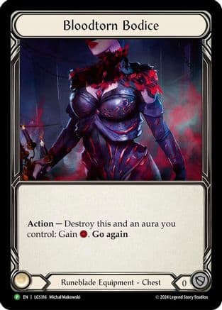 Bloodtorn Bodice - LGS316 — Flesh and Blood: Promo Cards Flesh and Blood card by Michael Hakarameski