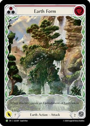 Earth Form (Red) - LGS307 — Flesh and Blood: Promo Cards