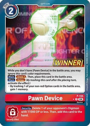 Pawn Device (Store Tournament 2024 Oct. - Dec. Winner Pack) — Digimon Promotion Cards
