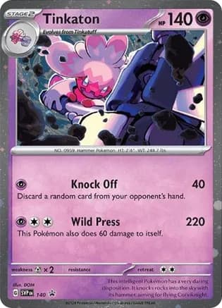 Tinkaton - 140 (Cosmo Holo) — SV: Scarlet & Violet Promo Cards