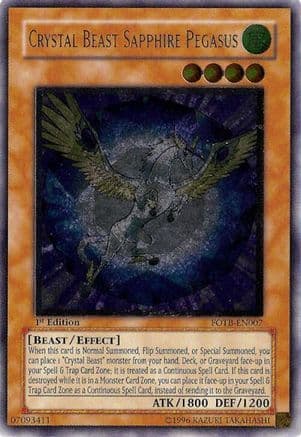 Crystal Beast Sapphire Pegasus (UTR) — Yu-Gi-Oh! card
