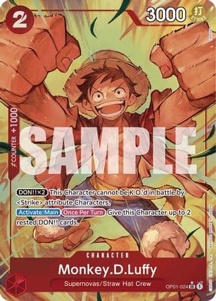 Monkey.D.Luffy (OP01-024) (Alternate Art) — Premium Booster -The Best-