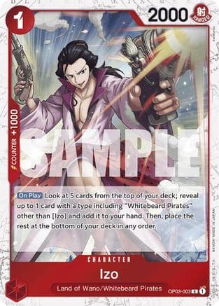 Izo (OP03-003) (Jolly Roger Foil) — Premium Booster -The Best-