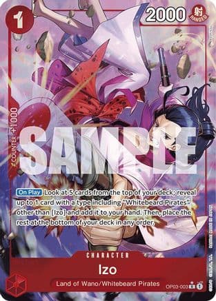 Izo (OP03-003) (Alternate Art) — Premium Booster -The Best-