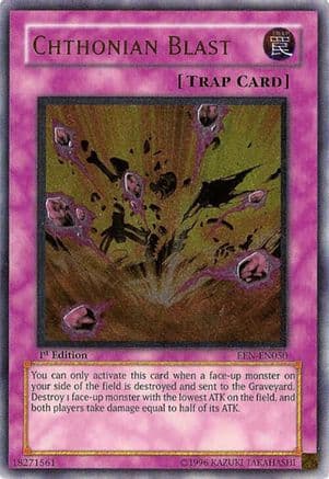 Chthonian Blast (UTR) — Elemental Energy Yu-Gi-Oh! card by KAZUKI TAKAHASHI