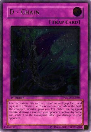 D - Chain (UTR) — Power of the Duelist Yu-Gi-Oh! card by KAZUKI TAKAHASHI