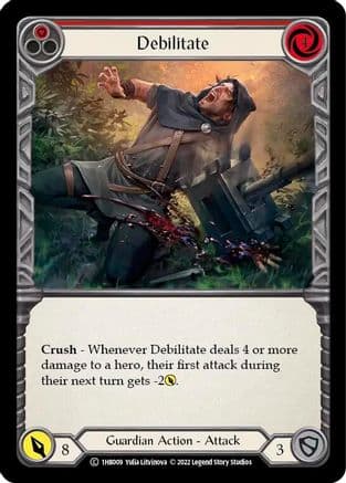Debilitate (Red) — Historic Pack 1 Blitz Deck: Bravo