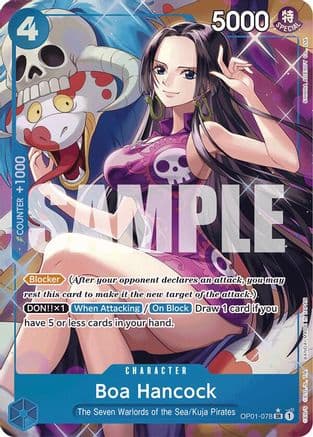 Boa Hancock (OP01-078) (Alternate Art) — Premium Booster -The Best-