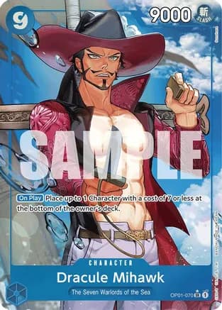 Dracule Mihawk (OP01-070) (Alternate Art) — Premium Booster -The Best-