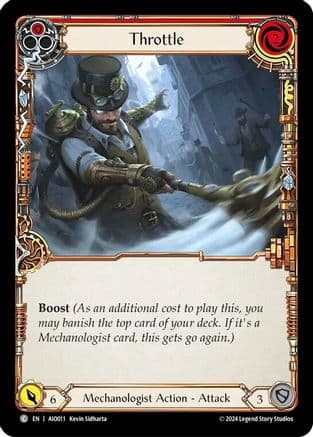 Throttle (Red) — Armory Deck: Dash Flesh and Blood card by Kevin Sidharta