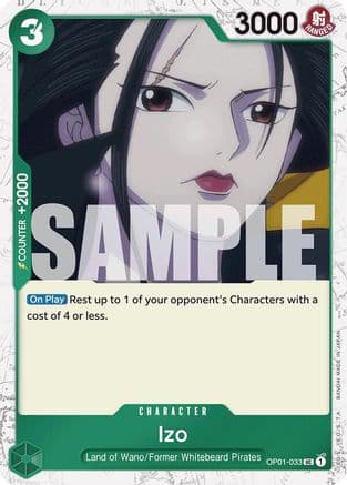 Izo (OP01-033) (Jolly Roger Foil) — Premium Booster -The Best-