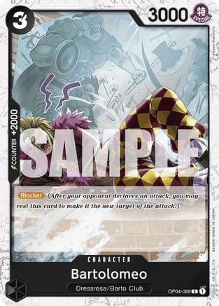 Bartolomeo (OP04-089) (Jolly Roger Foil) — Premium Booster -The Best-