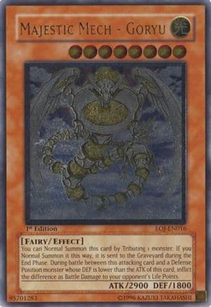Majestic Mech - Goryu (UTR) — Enemy of Justice Yu-Gi-Oh! card by KAZUKI TAKAHASHI