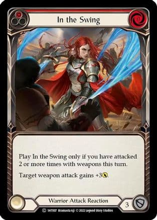 In the Swing (Red) — Historic Pack 1 Blitz Deck: Dorinthea Flesh and Blood card by Bramasta Aji