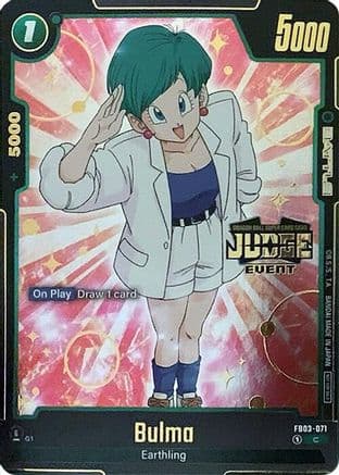 Bulma - FB03-071 (Judge Pack (Event Judge) 02) — Tournament and Championship Promos