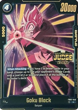 Goku Black - FB02-040 (Judge Pack (Event Judge) 02) — Tournament and Championship Promos