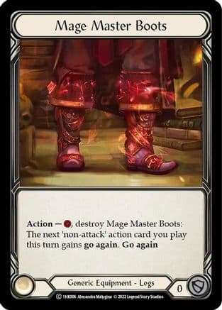 Mage Master Boots — Historic Pack 1 Blitz Deck: Kano Flesh and Blood card by Alexandra Malygina